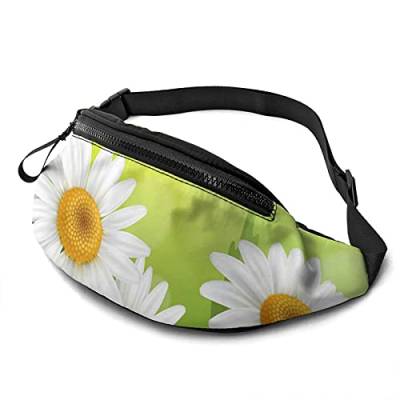 Bauchtasche für Herren und Damen, Hello Summer Daisy Hüfttasche mit Gürtel, verstellbare Schultertasche, Crossbody-Umhängetasche, Brusttasche für Reisen, Wandern, Radfahren, Laufen, Siehe Abbildung, von SJOAOAA