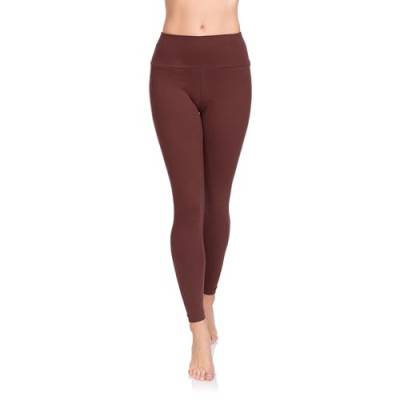 Soft Sail Damen Leggings, hohe Taille, Bauchkontrolle, weiche Baumwolle Gr. 50 EU/3XL, braun von SOFTSAIL