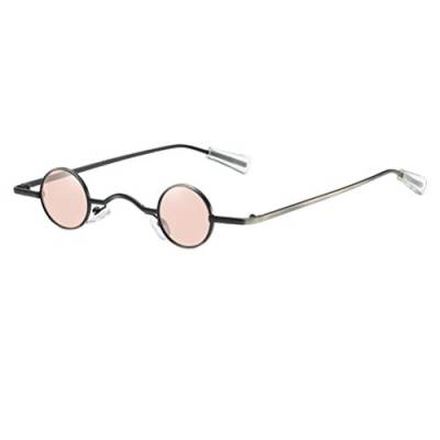 SOIMISS Kleine runde Sonnenbrille Kreative Brille Dekorative Partybrille Strandbrille für Männer Frauen (Pink) von SOIMISS