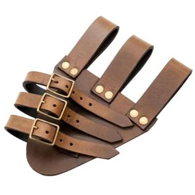 Scheidenhalter - Verstellbares Piratenholster aus Leder | Pirat Cosplay Retro Mittelalter Holster Mittelalter Ritter Ledergürtel Soydan von SOYDAN