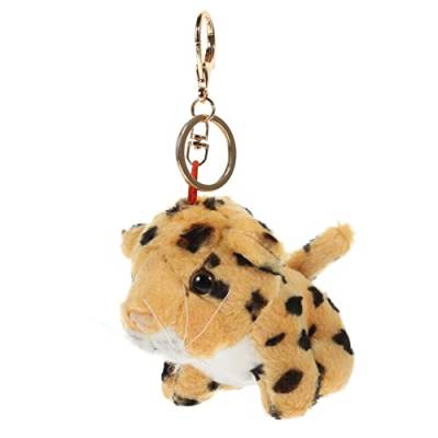STAHAD Plüsch-Schlüsselanhänger Leoparden-Schlüsselanhänger Niedlicher Rucksack Niedlicher Mini-Rucksack Stofftier-Rucksack Tier-Plüsch-Schlüsselanhänger Spielzeug von STAHAD