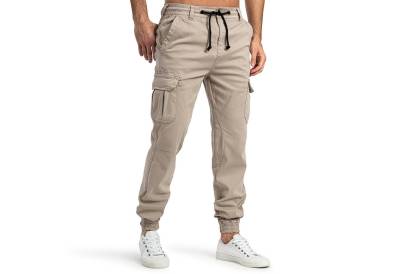 SUBLEVEL Cargohose Herren Cargo Hose Jeans Sweatpant Chino Jogginghose Tunnelzug, elastische Bündchen von SUBLEVEL