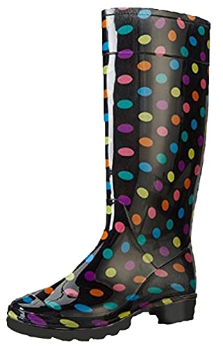 Damen Gummistiefel für Schnee und Regen und fürs Festival- Größe: 41 EU/8 UK,Multispot von SUGAR ISLAND