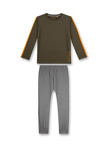 Sanetta Jungen-Schlafanzug Grün | Hochwertiger und bequemer Schlafanzug aus Baumwolle für Jungen. Pyjamaset für Jungen 140 von Sanetta