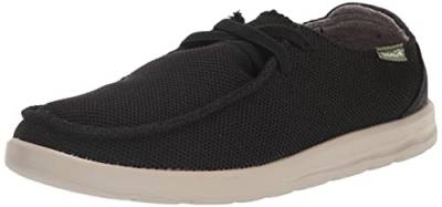 Sanuk Herren Shaka Mesh Sneaker, schwarz, 45 EU von Sanuk