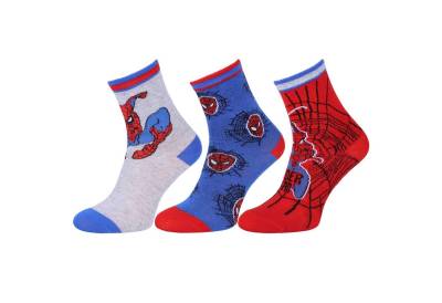 Sarcia.eu Haussocken Marvel Comics Spider-Man Socken für Jungen, lang - 3 Paar 26.5/30.5 EU von Sarcia.eu