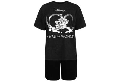 Sarcia.eu Schlafanzug Disney Herren-Kurzarm-Pyjama für den Sommer schwarz und grau von Sarcia.eu