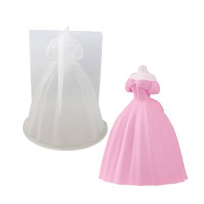 Schöne Silikonform Ornamentformen Hochzeitskleid Förmige Formen Silikonmaterial Geeignet Für Die DIY Handherstellung Von Hochzeitskleid Ornamentformen von Scnvsi