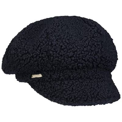 Seeberger Teddy Fur Ballonmütze Schirmmütze Damencap Wintercap Kunstfellcap Baker-Boy-Mütze (One Size - dunkelblau) von Seeberger