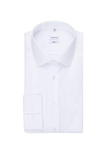 Seidensticker Herren Business Hemd Regular Businesshemd, Weiß (Weiß 01), 43 von Seidensticker