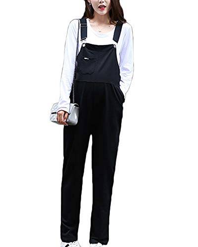 Latzhose | Umstandsmode | Maternity Dungarees | Overall Salopette | Umstandslatzhose Schwarz M von Shaoyao