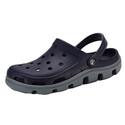 Shaoyao Clogs & Pantoletten für Herren, Damen - Unisex Erwachsene Schuhe Blau Grau 44 von Shaoyao