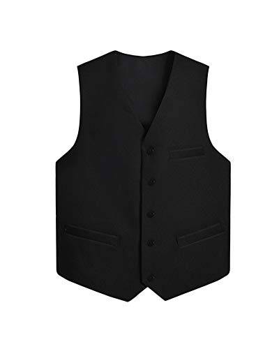 Shaoyao Unisex Kellner Weste Classic, Gastronomie, Service, Bar Schwarz 3XL von Shaoyao