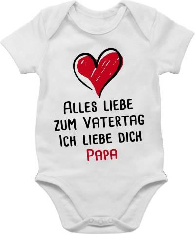 Shirtracer Shirtbody Alles liebe Papa zum Vatertag I Geschenk Vatertag Baby von Shirtracer