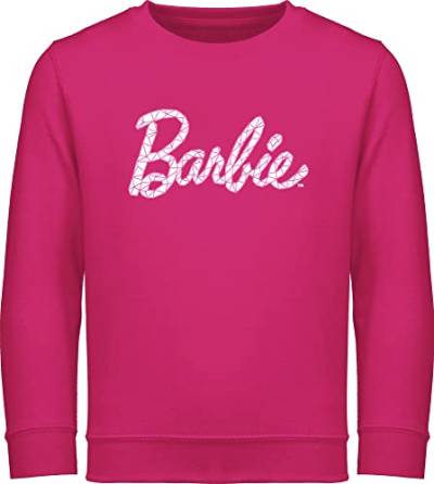 Shirtracer Sweatshirt Kinder Pullover für Jungen Mädchen - Barbie Logo rosa - 128 (7/8 Jahre) - Fuchsia von Shirtracer