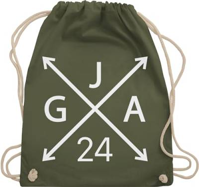 Turnbeutel Rucksack - Junggesellenabschied Männer - JGA 2024 - Unisize - Olivgrün - tasche stoffbeutel jungesellenenabschied rucksäcke goodie bag team braeutigam baumwollrucksäcke damen polterer von Shirtracer