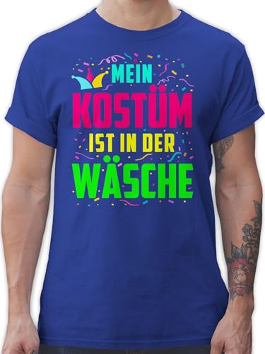 T-Shirt Herren - Karneval & Fasching - Mein zu Kostüm ist in der Wäsche - 3XL - Royalblau - Shirts karnaval t Shirt Oberteil karmeval männer Tshirt kostùm Erwachsene Oberteile karneva für von Shirtracer