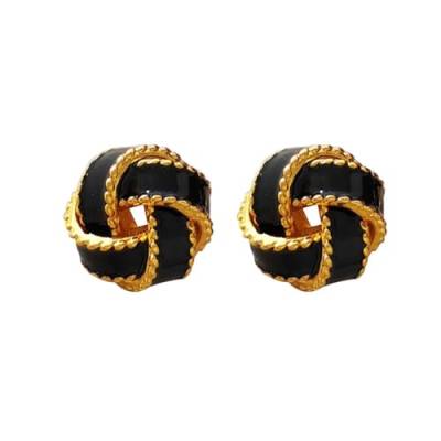 Ohrringe Ohrstecker Damen Schmuck Earrings Vintage Schwarze Ohrstecker Für Frauen Girl Party Hochzeit von SiVaji