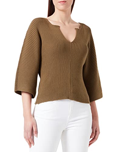 Sisley Damen L/S 105fm400k Sweater, Military Green 3p7, XS EU von SISLEY