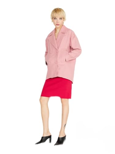 Sisley Women's Heavy Jacket 2BOYLN027 Dress Coat, Pink 90K, 42 von SISLEY