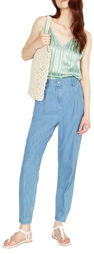 Sisley Womens Trousers 4A7TLF032 Pants, Light Blue Denim 901, 30 von SISLEY