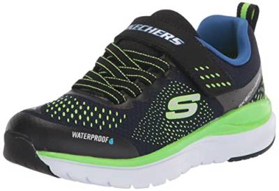 Skechers Jungen Ultra Groove Sneaker, Navy Textile Black Trim, 33 EU von Skechers