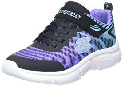 Skechers Mädchen Go Run 650 Fierce Flash Sneaker, Schwarz, 28 EU von Skechers