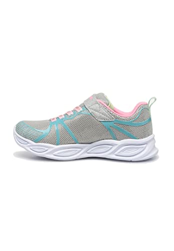 Skechers Mädchen Shimmer Beams Sporty Glow Sneaker, Grey Sparkle Mesh Multi Trim, 34 EU von Skechers