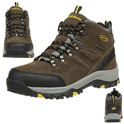 Skechers Men's Relment-Pelmo High Rise Hiking Boots, Brown (Khaki Khk), 8 UK 42 EU von Skechers