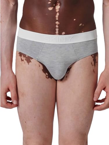 Skiny Herren Brasil Slip, stone grey melange, XL von Skiny