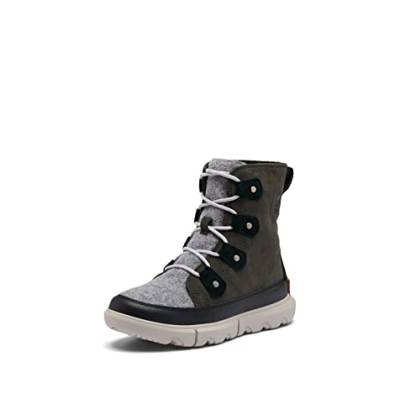 Sorel Explorer II Joan WP wasserdichte Winterstiefel für Damen, Grau (Jet x Vapor), 38.5 EU von Sorel