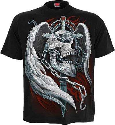 Spiral Enchained Soul Männer T-Shirt schwarz XL 100% Baumwolle Basics, Horror, Rockwear, Totenköpfe von Spiral