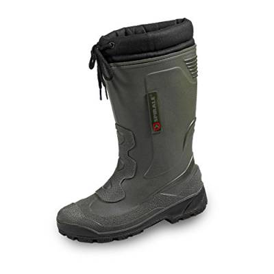 Spirale John Herren Gummistiefel Warm Gefüttert Winterstiefel Schneestiefel Warmfutter Arbeitstiefel Regenstiefel Wasserdicht, oliv, EU 46 von Spirale