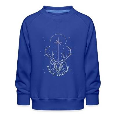 Spreadshirt Harry Potter Hirsch Expecto Patronum Kinder Premium Pullover, 98/104 (3-4 Jahre), Royalblau von Spreadshirt