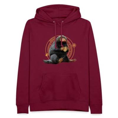 Spreadshirt Phantastische Tierwesen Niffler mit Gold Frauen Hoodie, L, Bordeaux von Spreadshirt