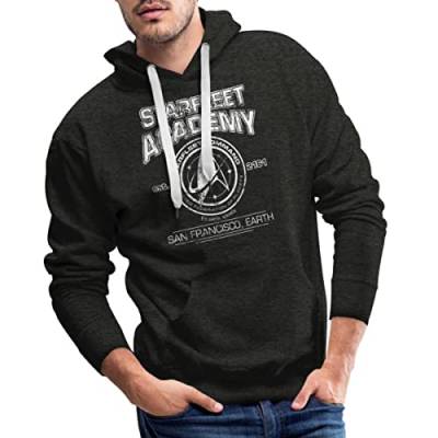 Spreadshirt Star Trek Discovery Starfleet Academy Männer Premium Hoodie, XL, Anthrazit von Spreadshirt