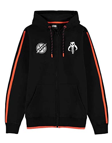 Star Wars Herren Boba Fett-Stripe-Men's Zipper Hoodie-L Pullunder, Blacks, L von Star Wars