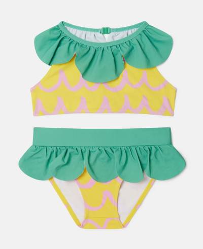 Stella McCartney - Pineapple Bikini Set, Frau, Yellow, Größe: 2 von Stella McCartney
