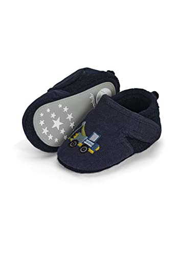 Sterntaler Baby Jungen Krabbelschuhe Baby Baby-Krabbelschuhe Auto Babyschuh - Krabbelschuhe Baby - Mid-Top Babyschuh mit Kunststoff Sohle - marine, 16 von Sterntaler