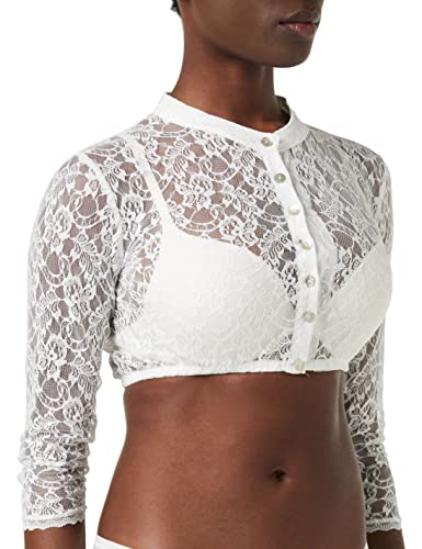 Stockerpoint Damen Bluse B-5070 Trachtenbluse, Weiß (Weiss Weiss), (Herstellergröße: 38) von Stockerpoint