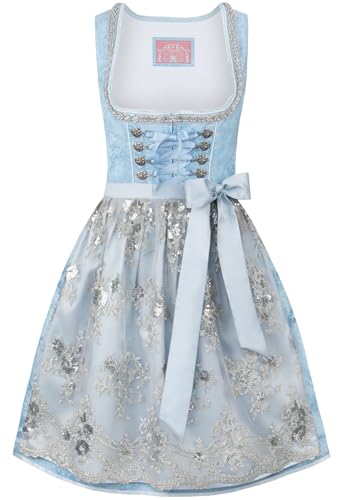 Stockerpoint Damen Dirndl Maya Kleid für besondere Anlässe, Blau, 44 von Stockerpoint