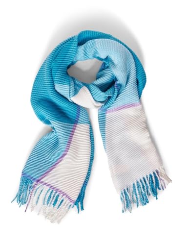 STREET ONE Damen A572249 Mode-Schal, Aquamarine Blue, A von Street One