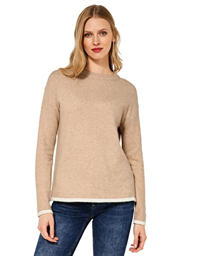 STREET ONE Damen A302046 Strickpullover, Tender Sand Melange, 38 von Street One