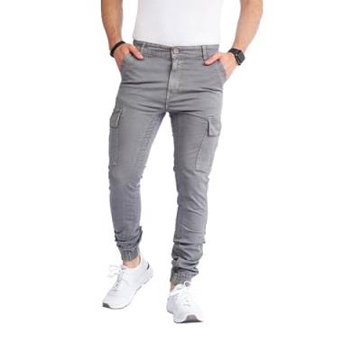 8007 Herren Cargohose aus Baumwolle männer Cargohose Chino Hose Freizeithose Slim fit Cargohose Slim fit Chino Hose stylisch Cargohose (as3, Numeric, Numeric_23, Regular, Regular, B-Grey, 32) von Styleko