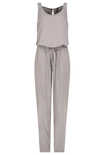 Sublevel Damen Overall Jumpsuit lange Hose Binde Gürtel Einteiler, Hosengröße:L / 40, Farbe:Taupe von Sublevel