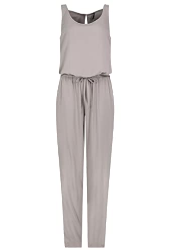 Sublevel Damen Overall Jumpsuit lange Hose Binde Gürtel Einteiler, Hosengröße:M / 38, Farbe:Taupe von Sublevel