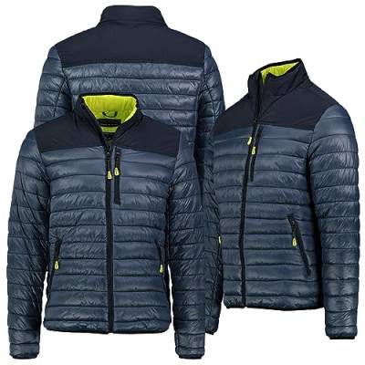 Sublevel Herren Herbst Frühlings Jacke Steppjacke Kapuzenjacke Stehkragen, Farbe:Navy, Größe:XL von Sublevel