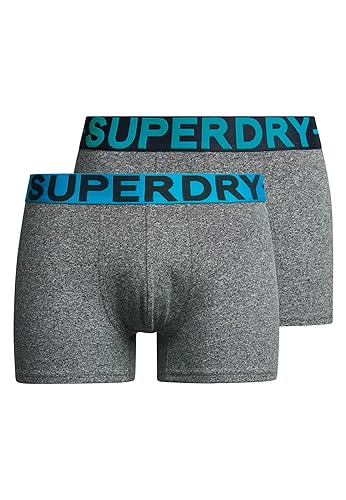 SUPERDRY Herren Trunk Double Pack Boxershorts, von Superdry