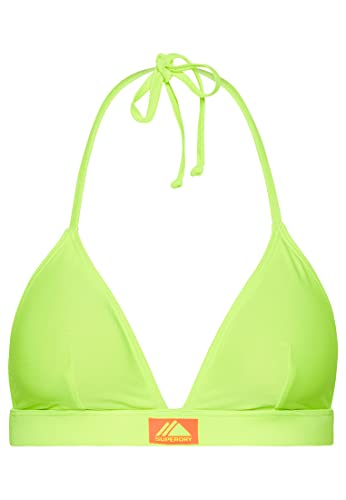 Superdry Damen Bikini Schwimm-Slips, Neongelb, 42 von Superdry