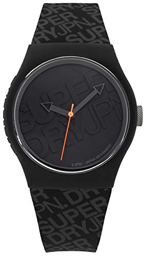 Superdry Herren Analog Quarz Uhr mit Silikon Armband SYG169B von Superdry